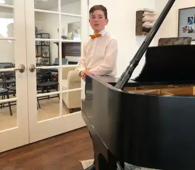 Liam Completes Book 2 Recital